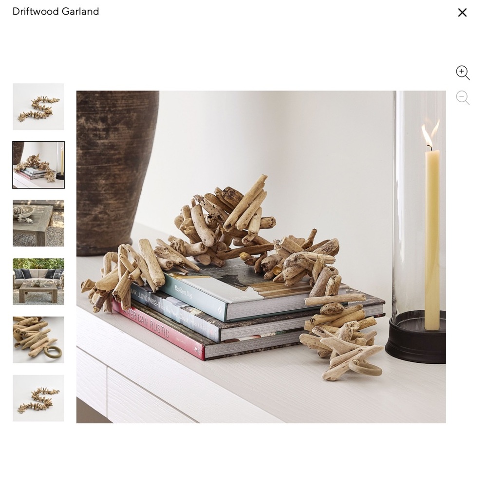 Pottery Barn driftwood garland❤️❤️❤️❤️